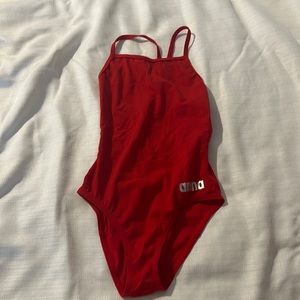Excellent condition red Arena swimsuit size 10